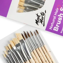 Sivellinsetti 13 kpl luonnonharja lajitelma Mont Marte