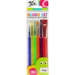 Sivellinsetti 6kpl, kolmiovarret, Mont Marte Kids