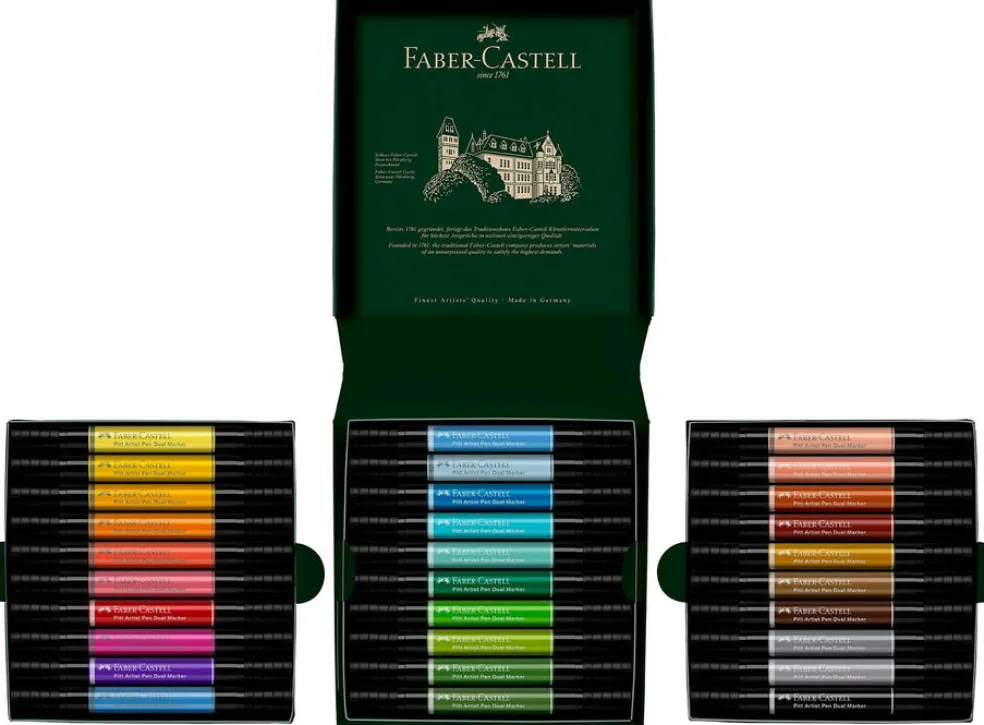 Sivellintussi kaksipäinen 30 kpl Pitt Artist Pen Faber-Castell