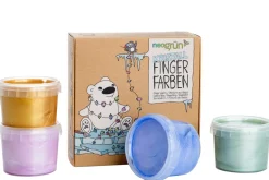 Sormivärit 4 kpl kimaltavat, Neogrun