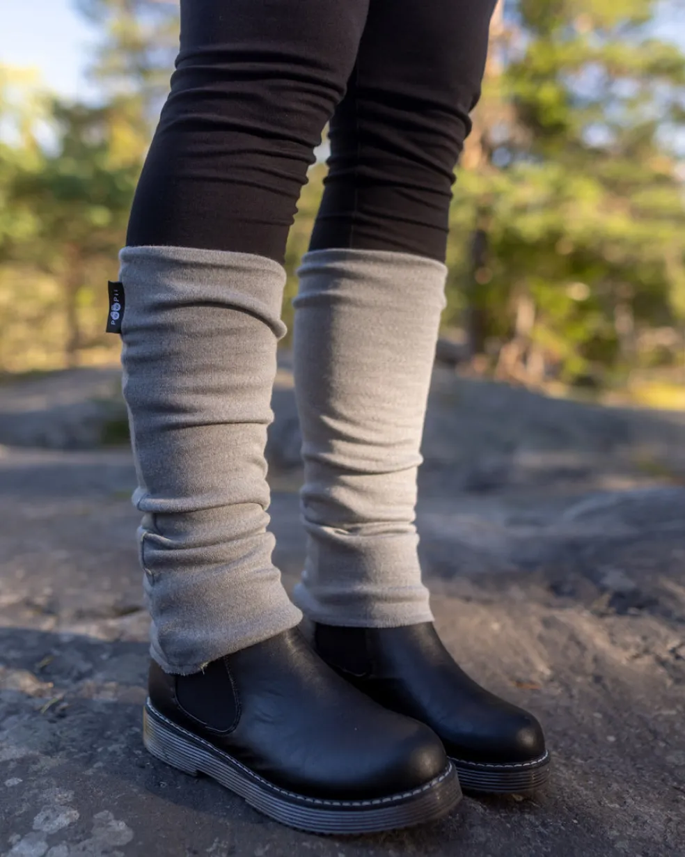 Säärystimet PaaPii merinovilla harmaa