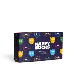 Sukat Happy Socks Mixed Cat 41-46 Lahjapakkaus 3 paria
