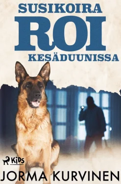 Susikoira Roi kesäduunissa