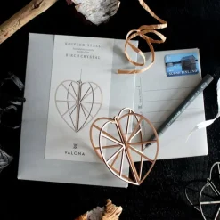 Sydän Valona puu 8 cm