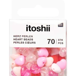 Sydänhelmet 70 kpl Rose Iridescent Mix