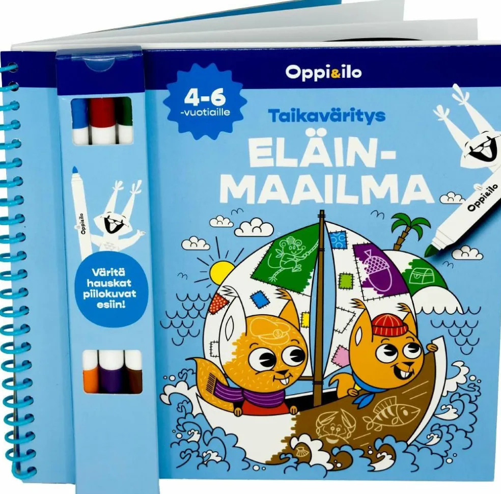 Taikaväritys ELÄINMAAILMA -puuhakirja 4-6 v