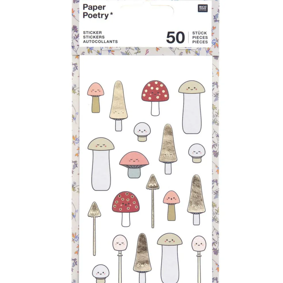 Tarra-arkki 4 kpl sienet Rico Design