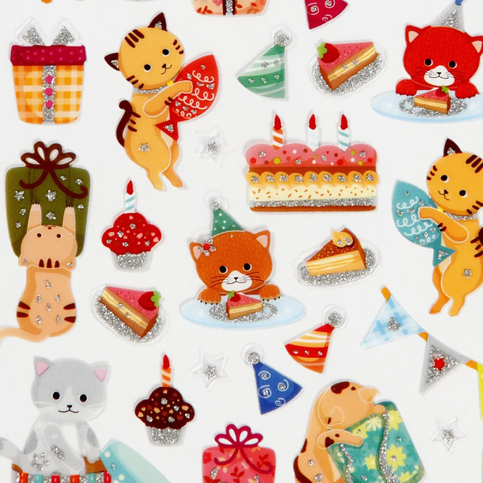 Tarra-arkki 15x16,5cm syntymäpäiväkissat