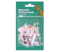 Tarrapakkaus Muumi 6 kpl, Muumipeikko, Nuuskamuikkunen, Haisuli ja Hattivatit NordicBuddies
