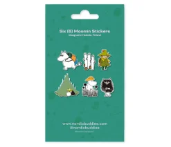 Tarrapakkaus Muumi 6 kpl, Muumipeikko, Nuuskamuikkunen, Haisuli ja Hattivatit NordicBuddies