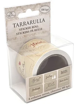 Tarrarulla Joulutekstit ruskea 100kpl