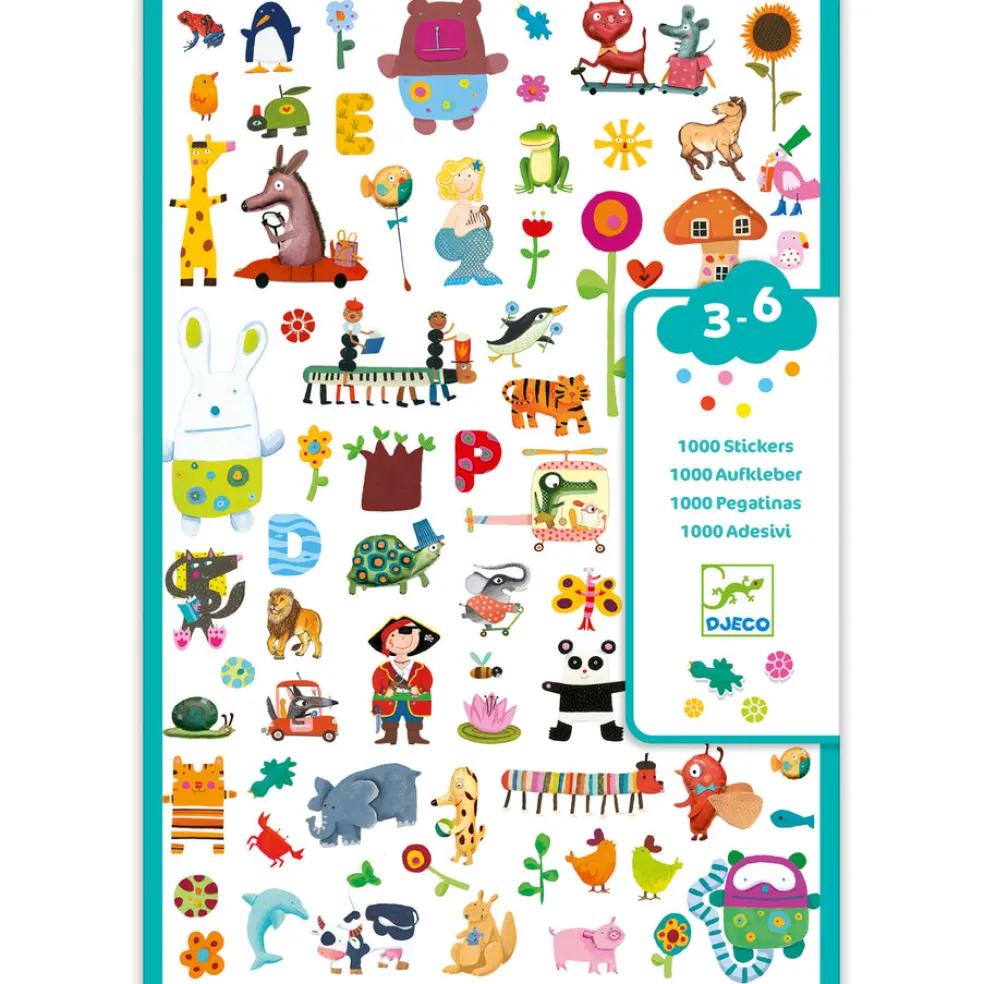 Tarra-setti 1000 tarraa Djeco