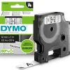 Tarrateippi DYMO D1 Teippi 12mm Musta/Valkoinen