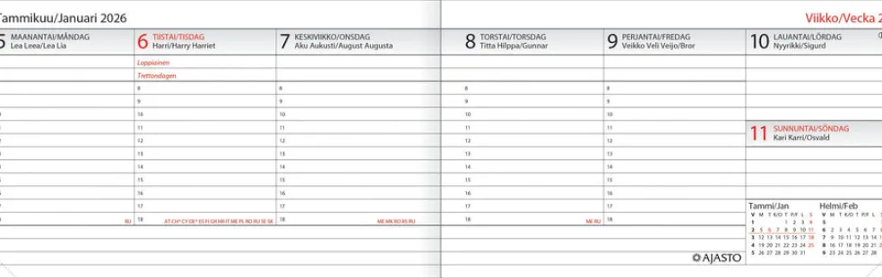 Taskumemo, musta 2026