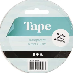 Teippi 6 mm/10 metriä, kaksipuoleinen