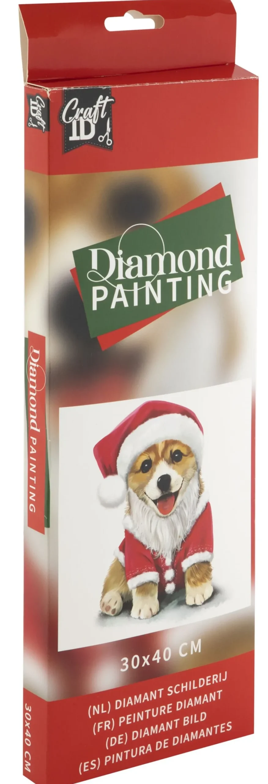 Timanttimaalaussetti 30x40 Joulukoira