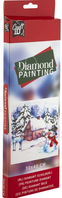 Timanttimaalaussetti 30x40 Talvimaisema