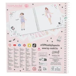 TOPModel Dress Me Up Tarra- ja värityskirja GLAM LOOK