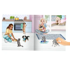 TOPModel Stickerworld KITTY and DOGGY