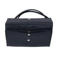 Tuike laukku Miiko hirvennahkaa, musta 20x13,5cm