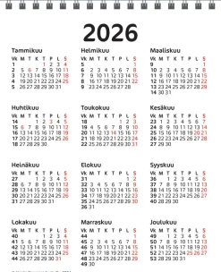 Työpöytäkalenteri 2026