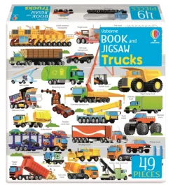 Usborne Book and Jigsaw Trucks