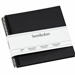 Valokuva-albumi Semikolon Spiral Piccolino Black, black