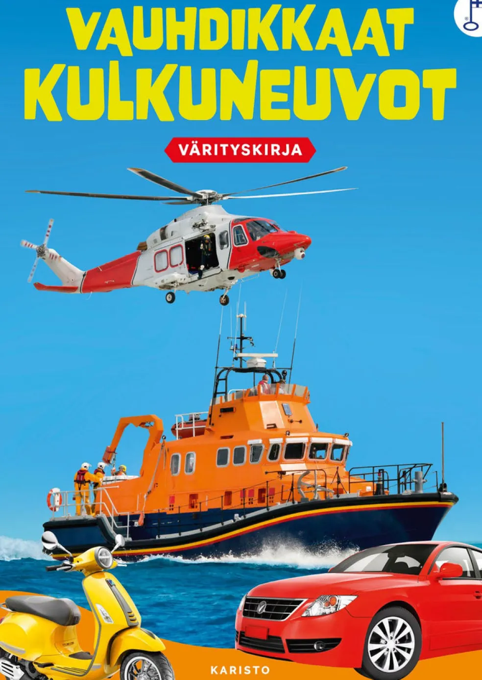 Vauhdikkaat kulkuneuvot värityskirja