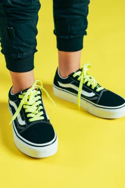 Venyvät kengännauhat EEZYBEEZY,neonkeltainen