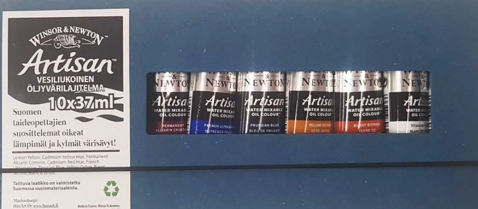 Vesiliukoinen öljyväri 10x37ml W&N Artisan Suomen värisävyt