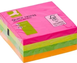 Viestilappukuutio 76x76mm neon Q-Connect