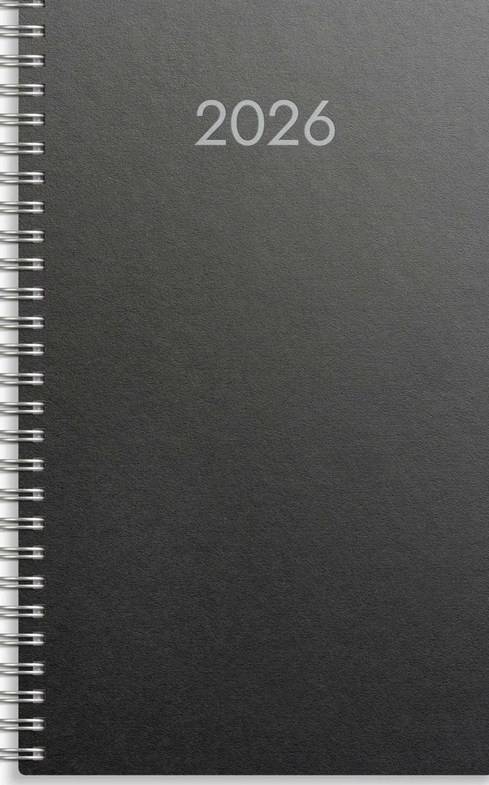 2-viikon pöytäkalenteri musta Eco 2026