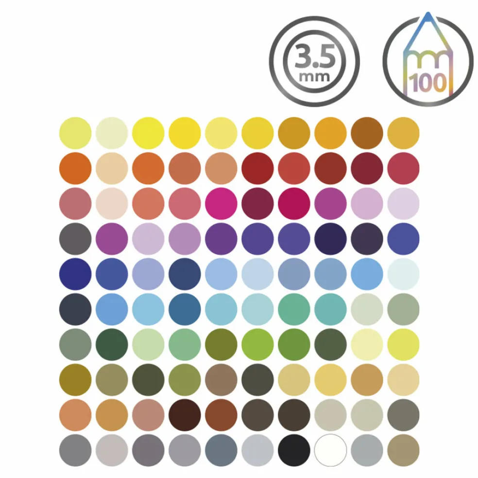 Värikynä 100 väriä Derwent Chromaflow