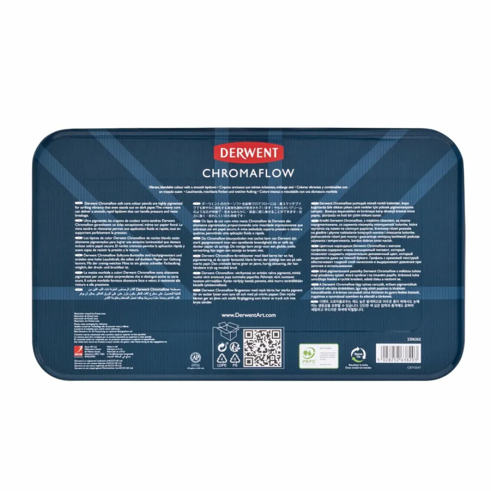 Värikynä 100 väriä Derwent Chromaflow