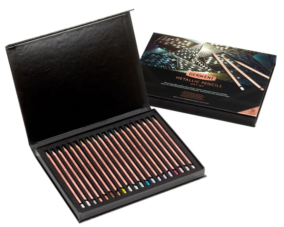 Värikynä 20 väriä Derwent Metallic