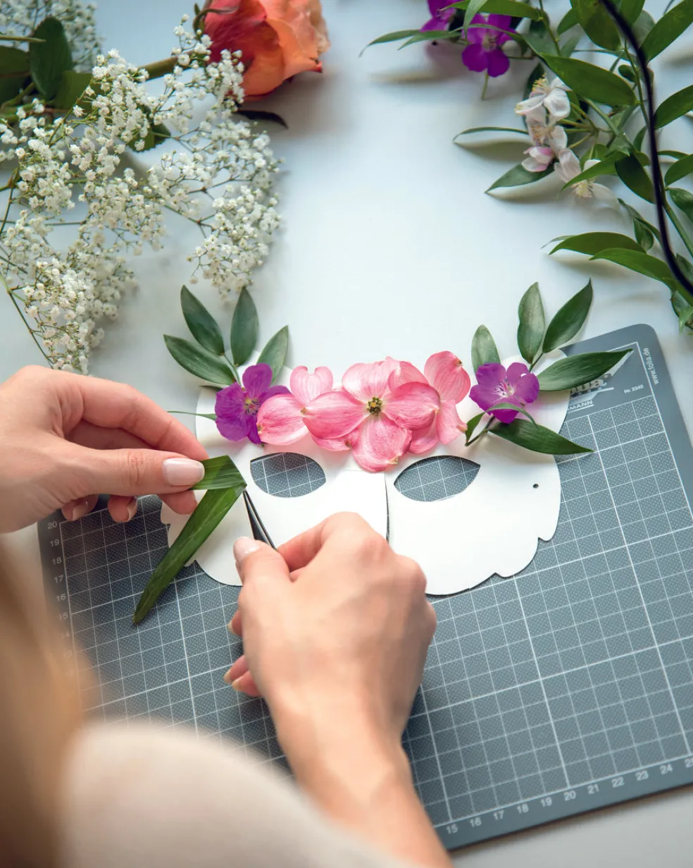 Väritettävät naamarit 6 kpl eläimet