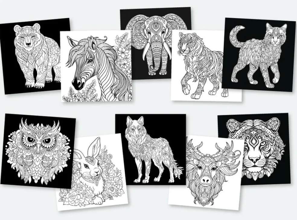 Värityskirja Figured Art