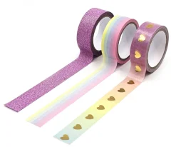 Washiteippi 1,5cm x 5m Sateenkaari 3 rullaa