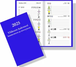 Yläkuun kalenteri kauneuteen ja terveyteen 2025